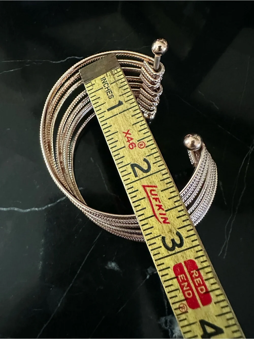 Multi-Band Gold-Tone Open Cuff Bracelet for Women